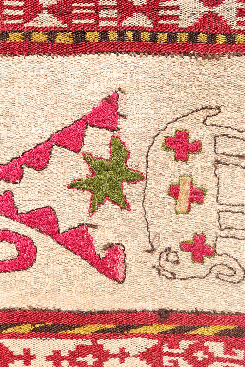 Gajeri or ghudjeri Lakai antiguo, Uzbekistán. 214x143 cms - Imagen 6