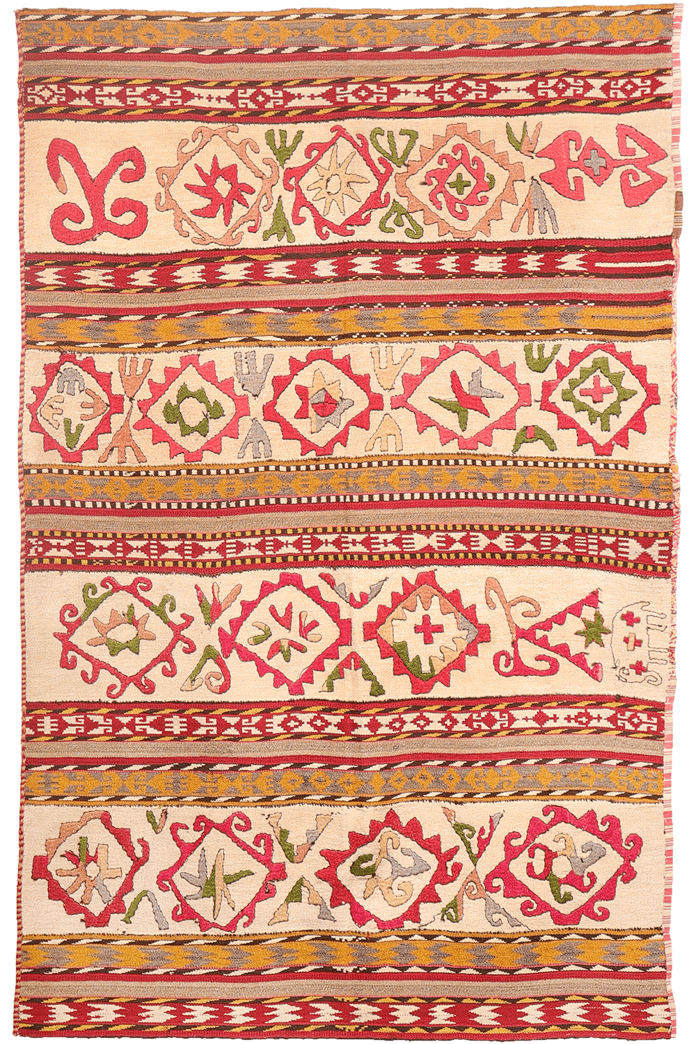 Gajeri or ghudjeri Lakai antiguo, Uzbekistán. 214x143 cms - Imagen 11