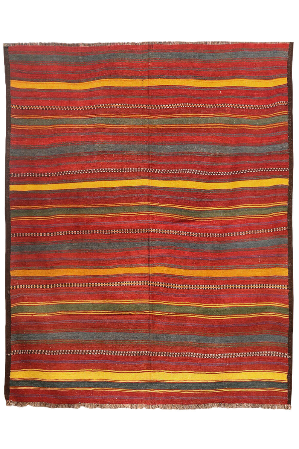 Antique Uzbek kilim from Afghanistan. 210x170 cms - Image 2