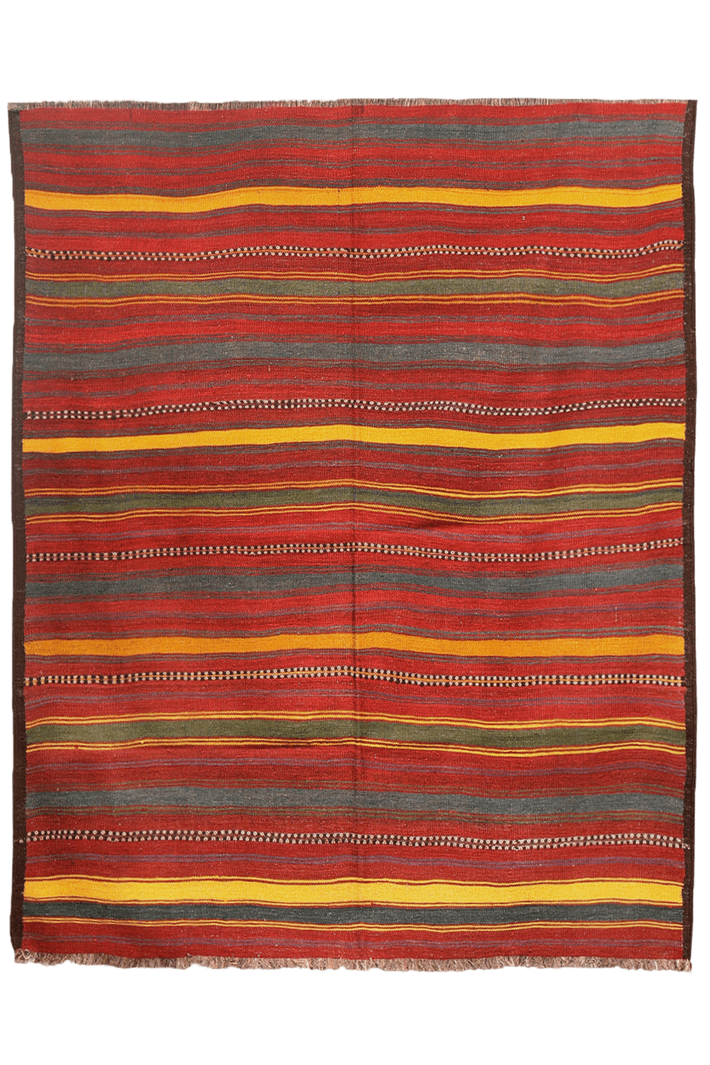 Antique Uzbek kilim from Afghanistan. 210x170 cms - Image 8
