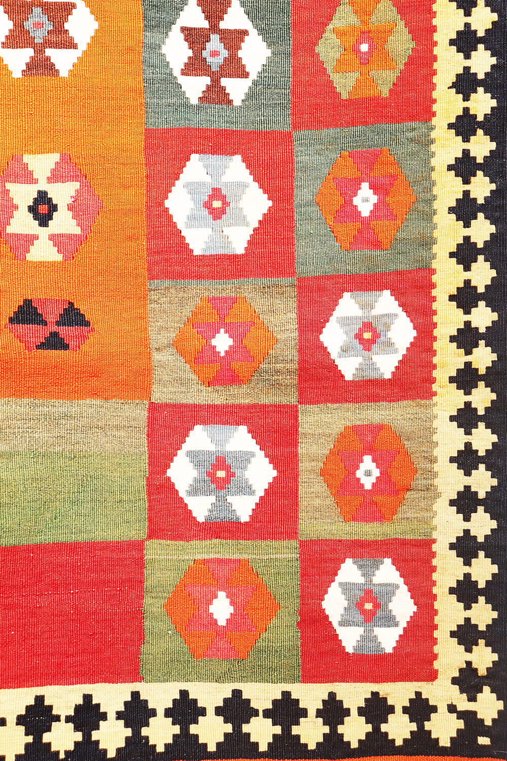 Semi-antique Qashqai kilim from Iran. 200x129 cms - Image 4