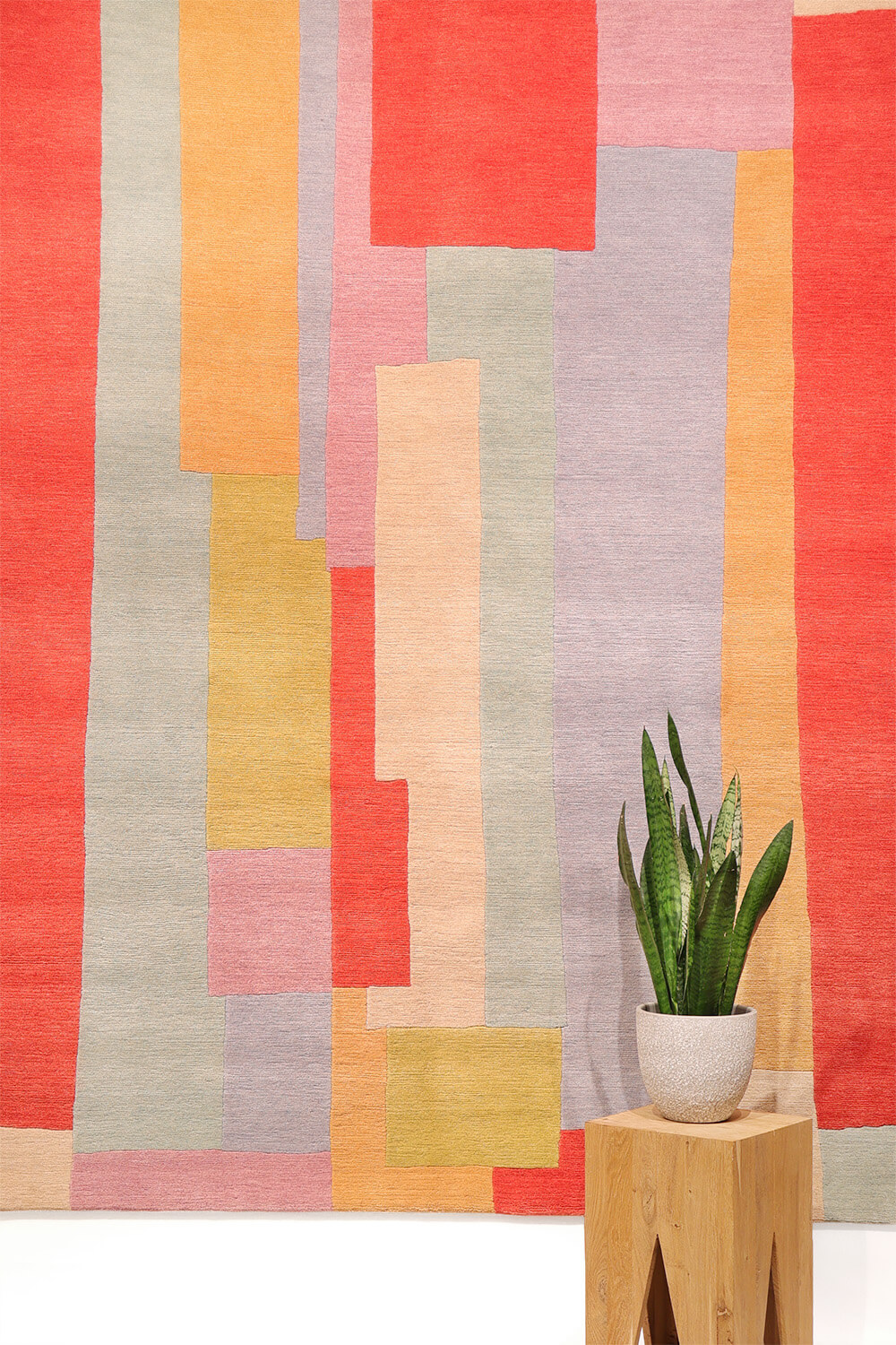 "New York colours" rug from Nepal. 240x170 cms