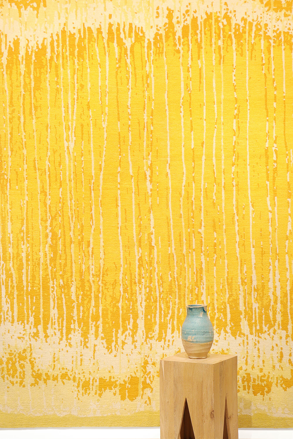 "Yellow Zurriola" rug from Nepal. 240x170 cms - Image 3