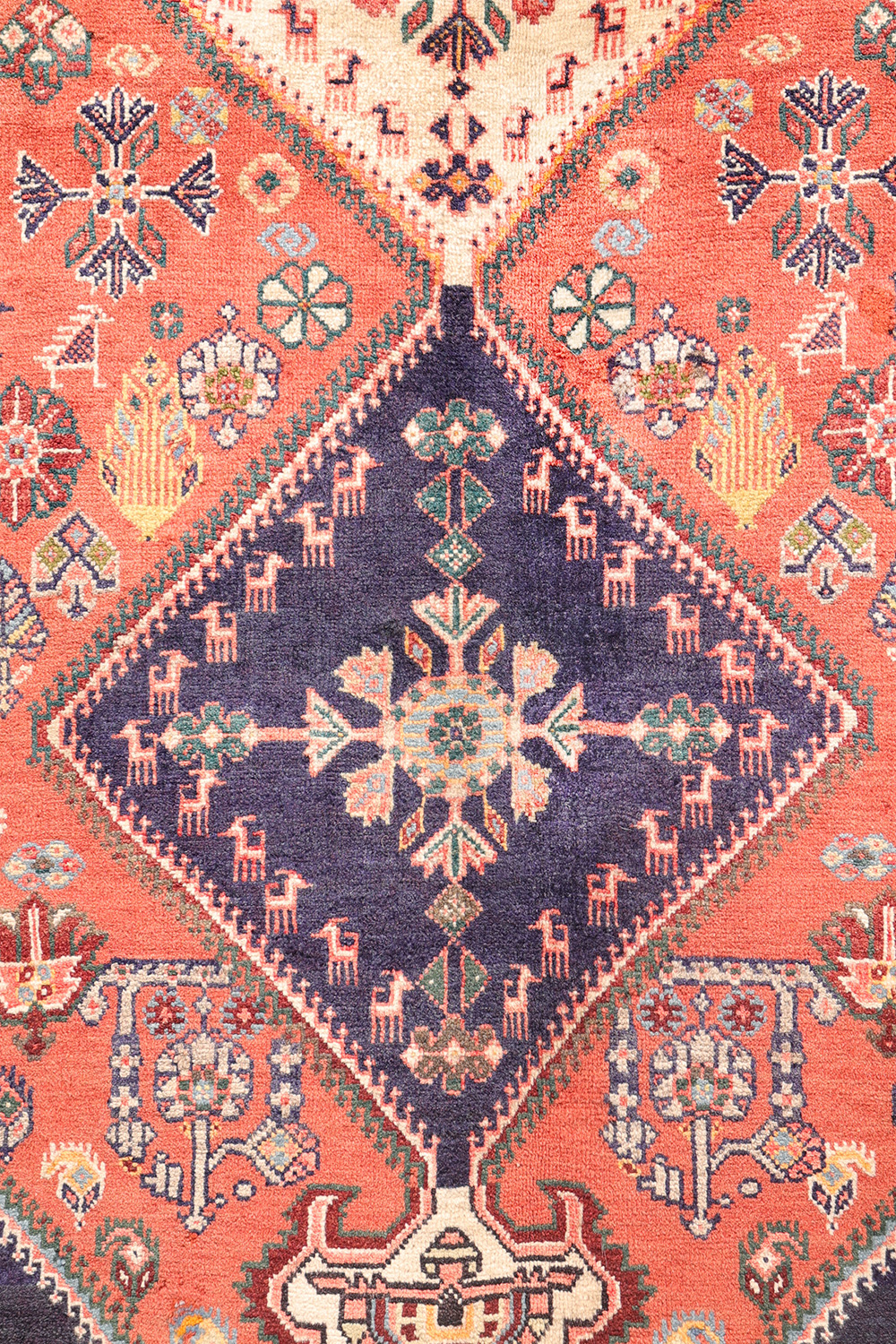 Semi-antique Qashqai rug from Iran. 198x114 cms - Image 4