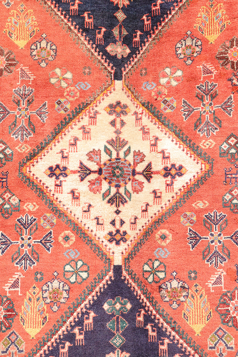 Semi-antique Qashqai rug from Iran. 198x114 cms - Image 5