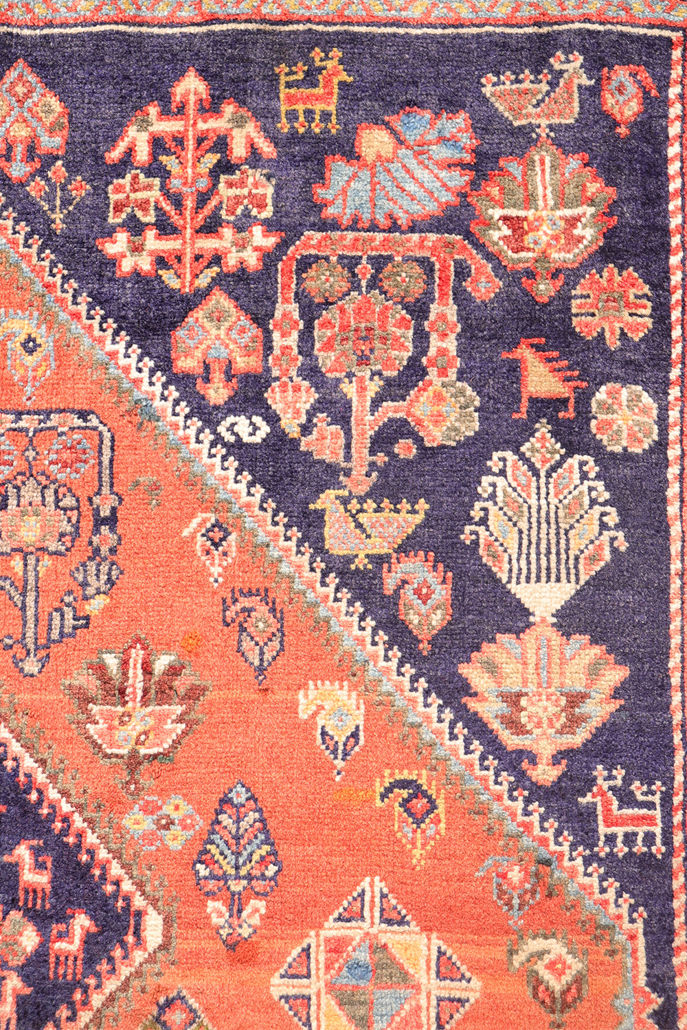 Semi-antique Qashqai rug from Iran. 198x114 cms - Image 8