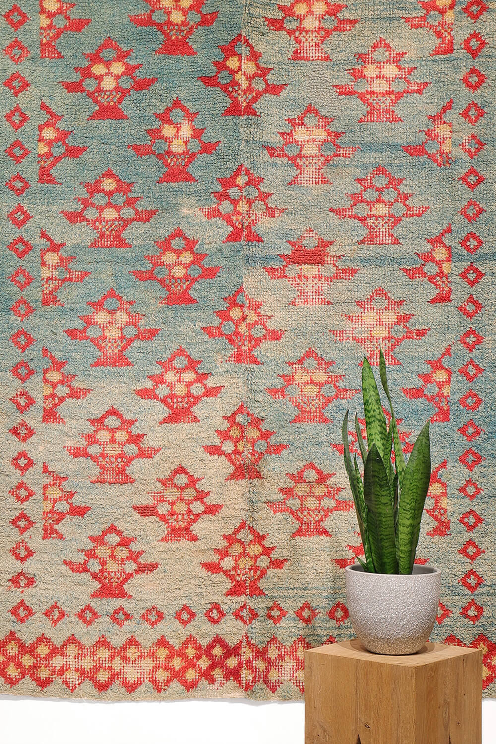 Antique Alpujarra rug from Granada, Spain. 217x164 cms