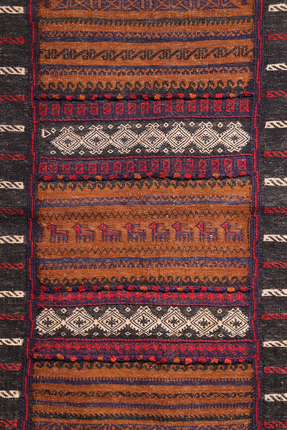 Vintage Baluch dasterkhan kilim from Afghanistan. 155x64 cms - Image 3