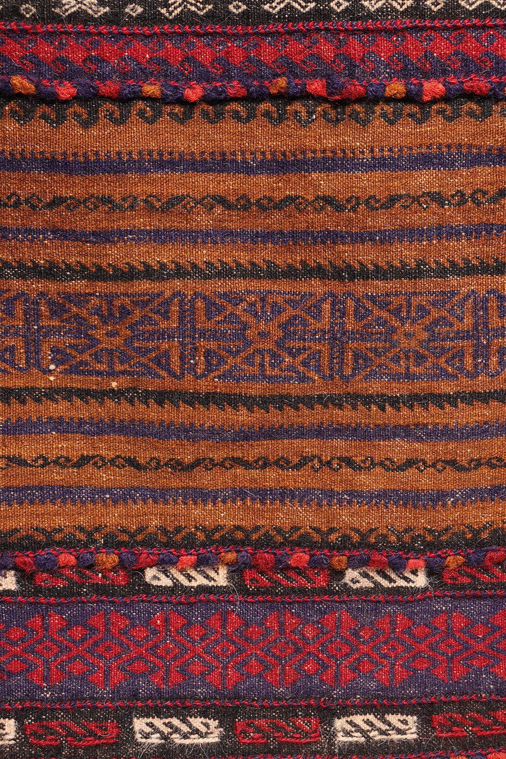 Vintage Baluch dasterkhan kilim from Afghanistan. 155x64 cms - Image 5