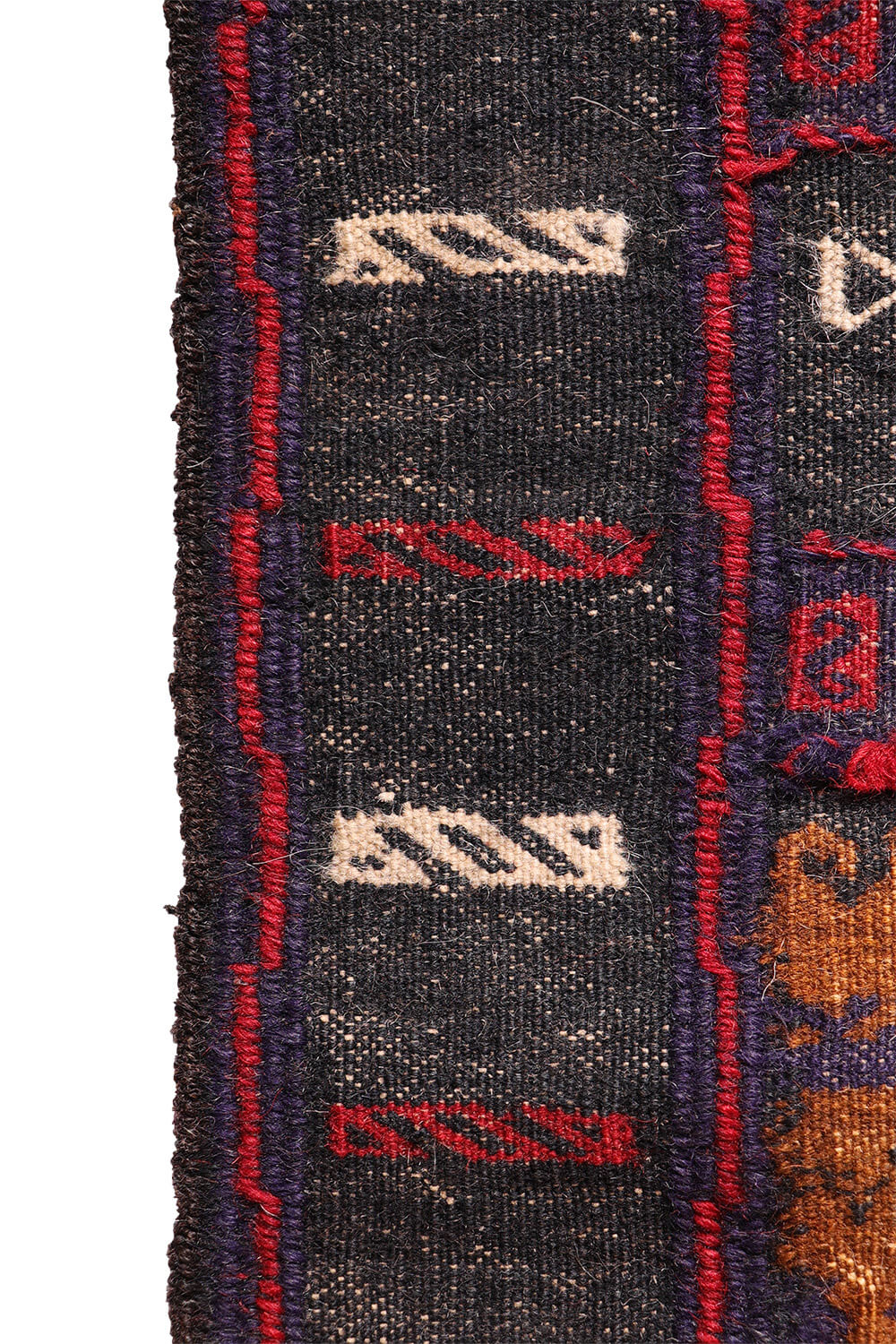 Vintage Baluch dasterkhan kilim from Afghanistan. 155x64 cms - Image 7