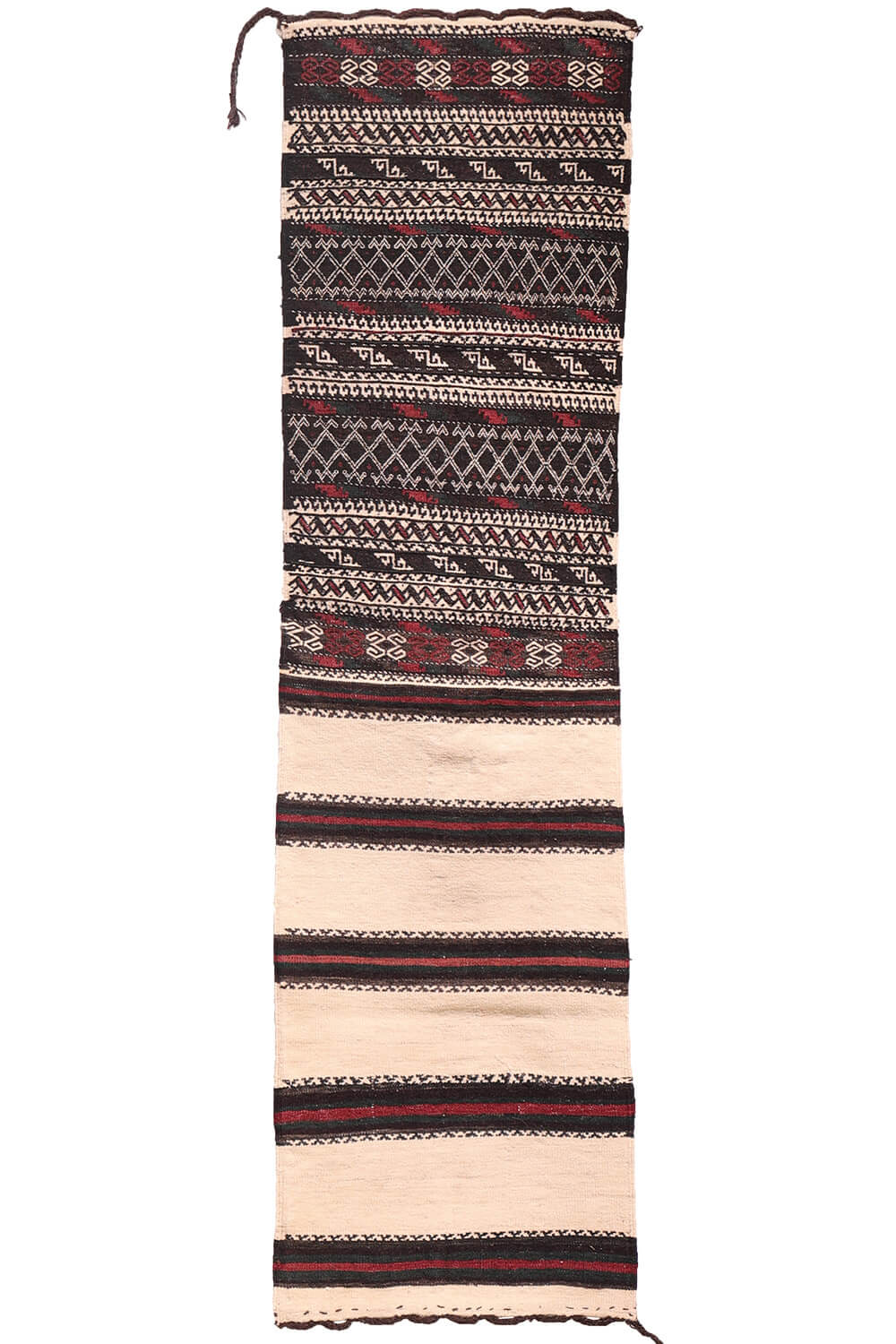 Kilim de pasillo Baluch semi antiguo, Irán. 170x46 cms - Imagen 2