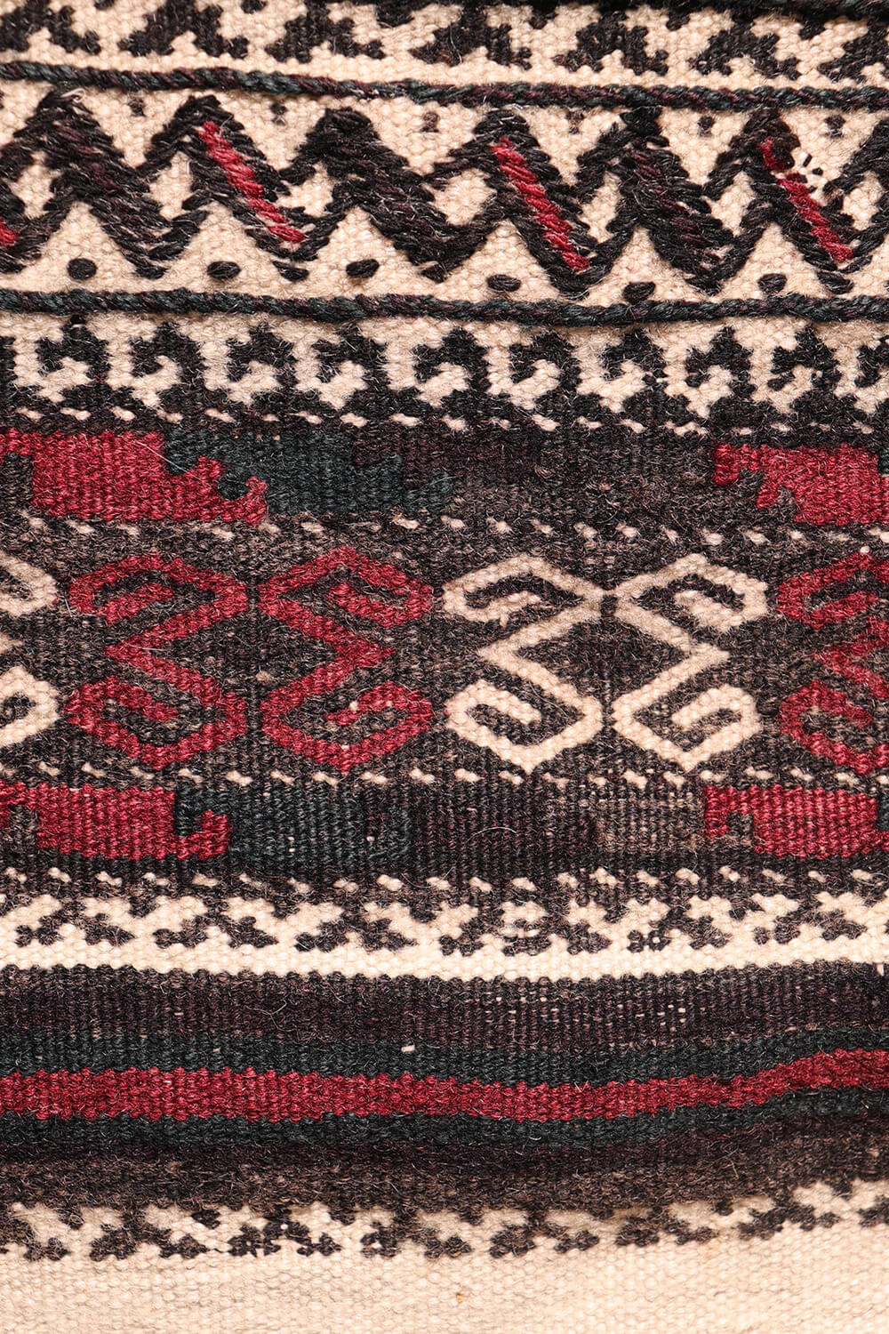 Kilim de pasillo Baluch semi antiguo, Irán. 170x46 cms - Imagen 4
