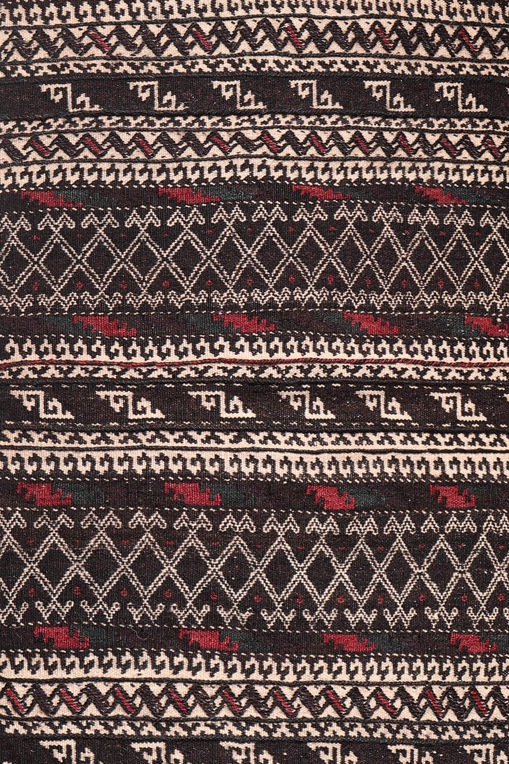 Kilim de pasillo Baluch semi antiguo, Irán. 170x46 cms - Imagen 6