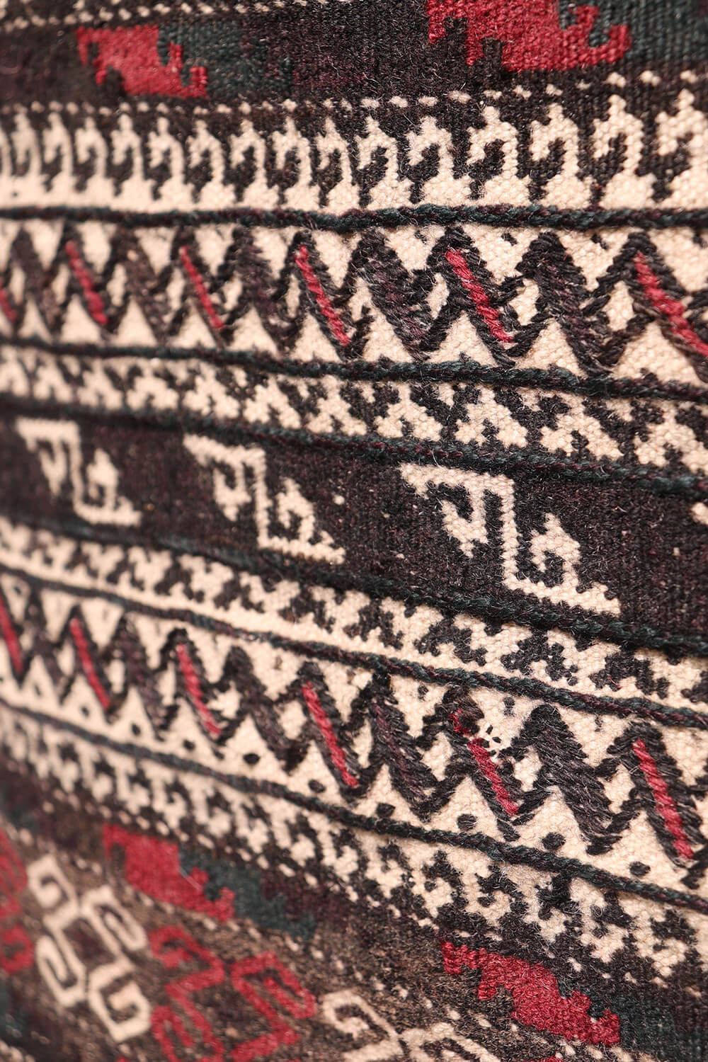 Kilim de pasillo Baluch semi antiguo, Irán. 170x46 cms - Imagen 7