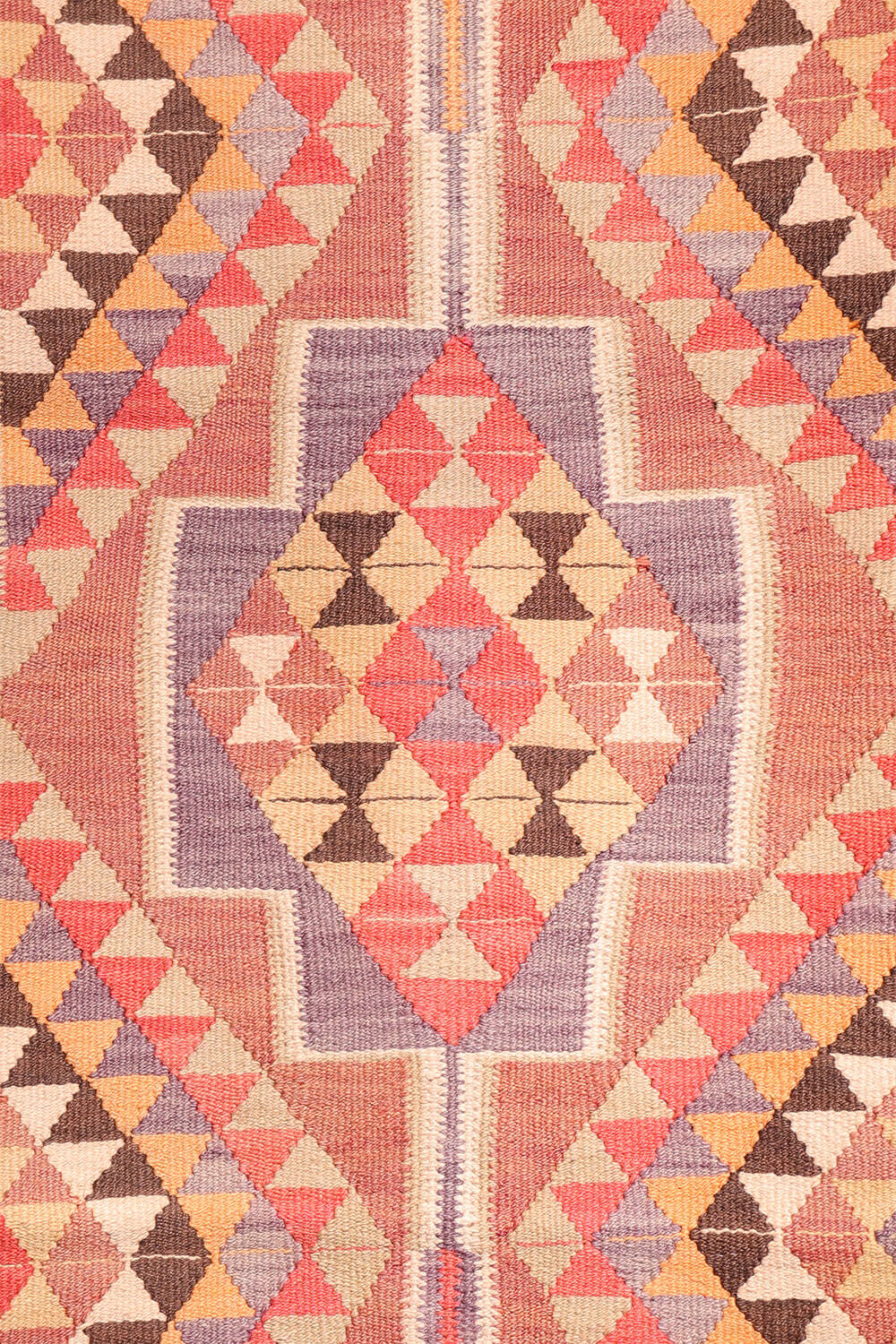 Kilim de pasilllo semi antiguo Herki kurdo, Irak. 392x90 cms - Imagen 3