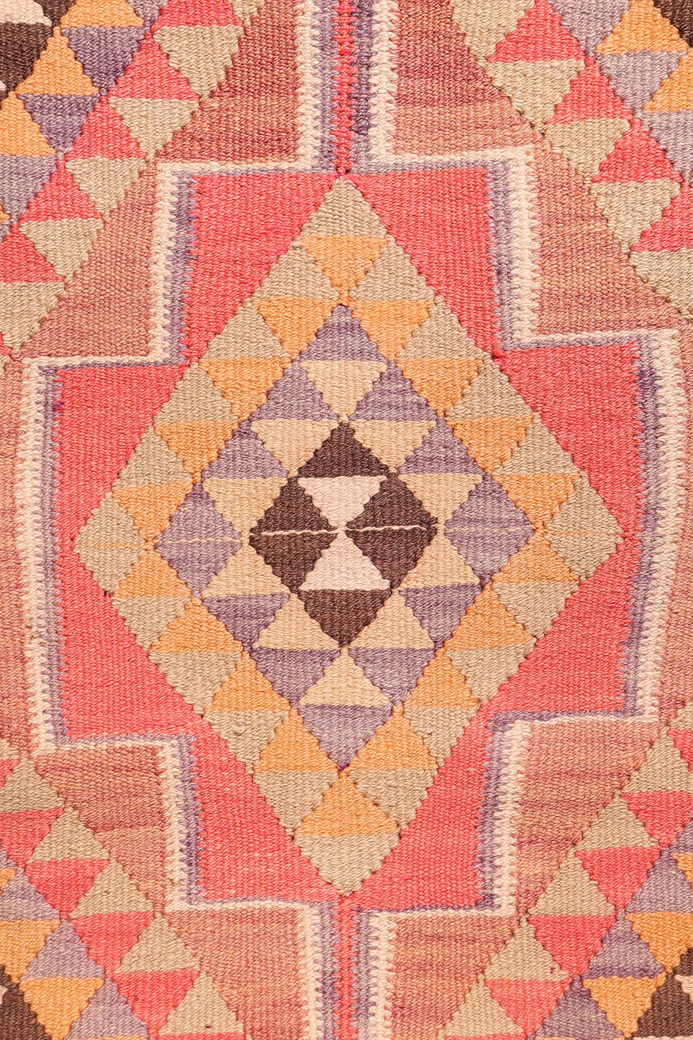 Kilim de pasilllo semi antiguo Herki kurdo, Irak. 392x90 cms - Imagen 4