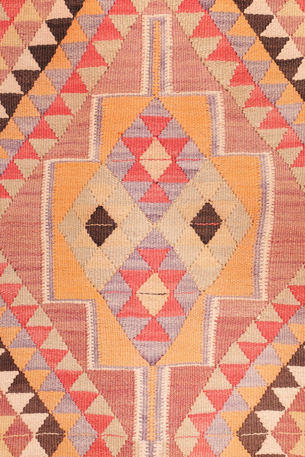 Kilim de pasilllo semi antiguo Herki kurdo, Irak. 392x90 cms - Imagen 6