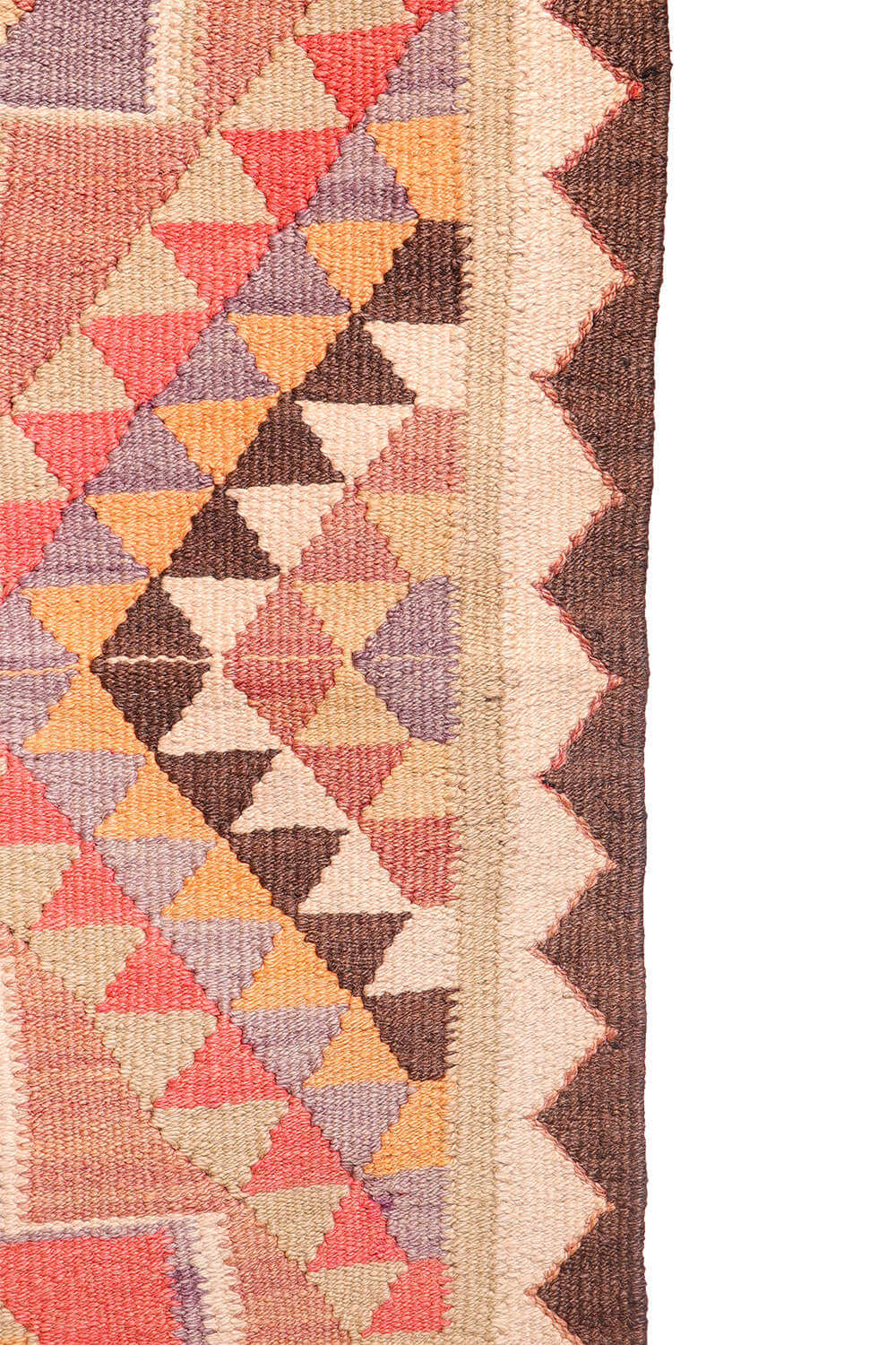 Kilim de pasilllo semi antiguo Herki kurdo, Irak. 392x90 cms - Imagen 8