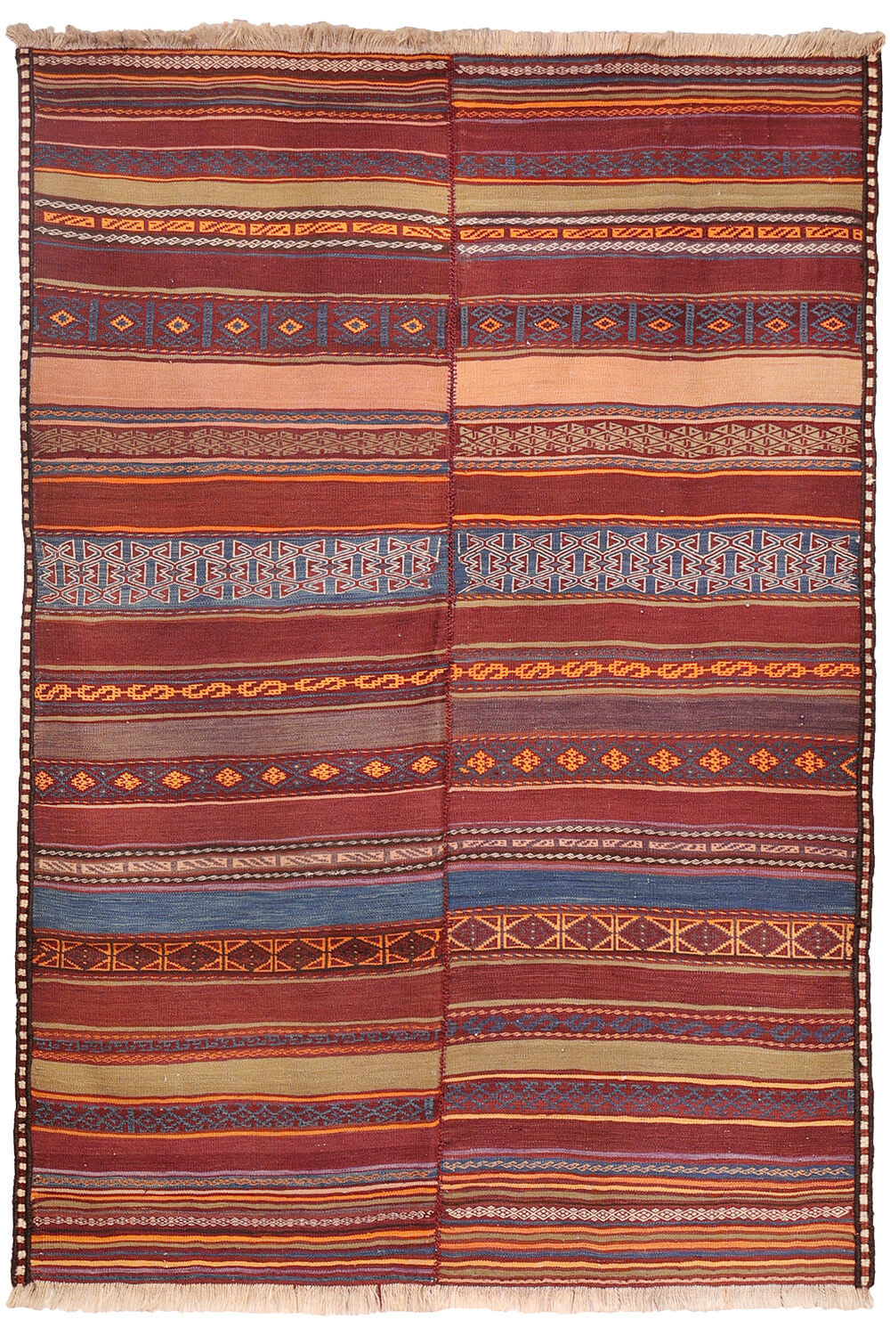 Semi-antique Taimani Aimaq Baluch kilim from Afghanistan. 220x160 cms - Image 2
