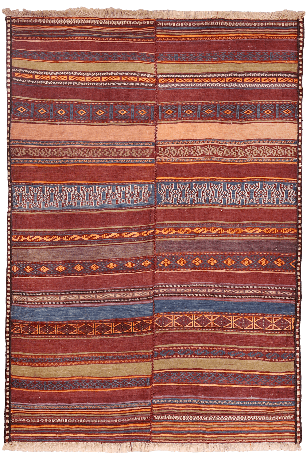 Semi-antique Taimani Aimaq Baluch kilim from Afghanistan. 220x160 cms - Image 9