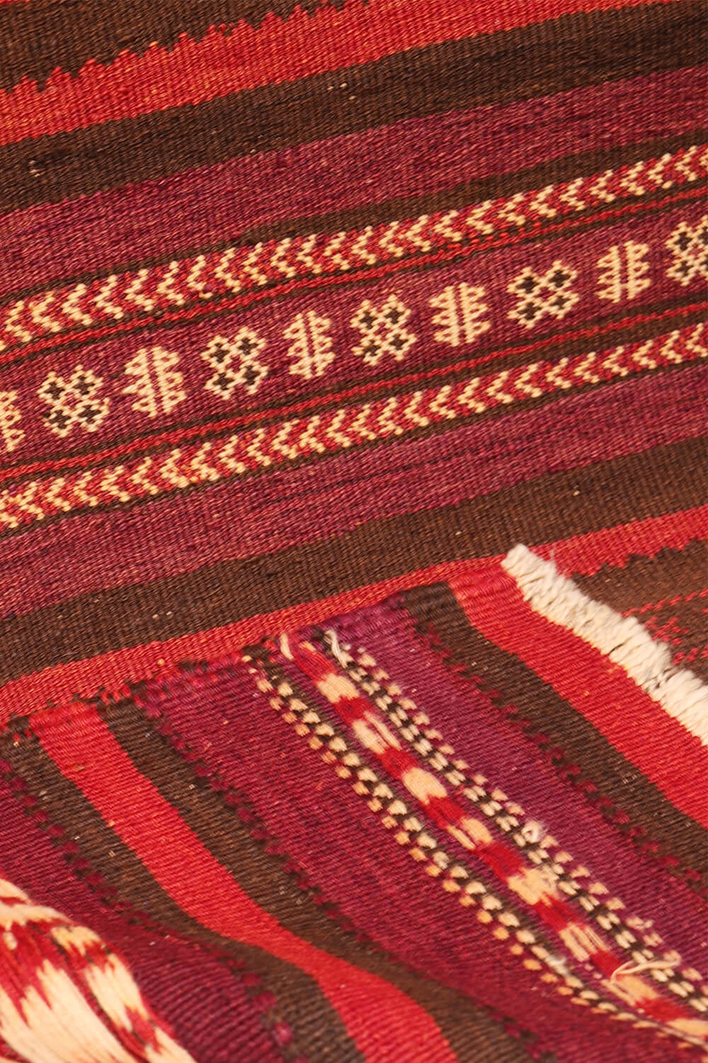Kilim de pasillo Baluch semi antiguo, Afganistán. 348x78 cms - Imagen 8