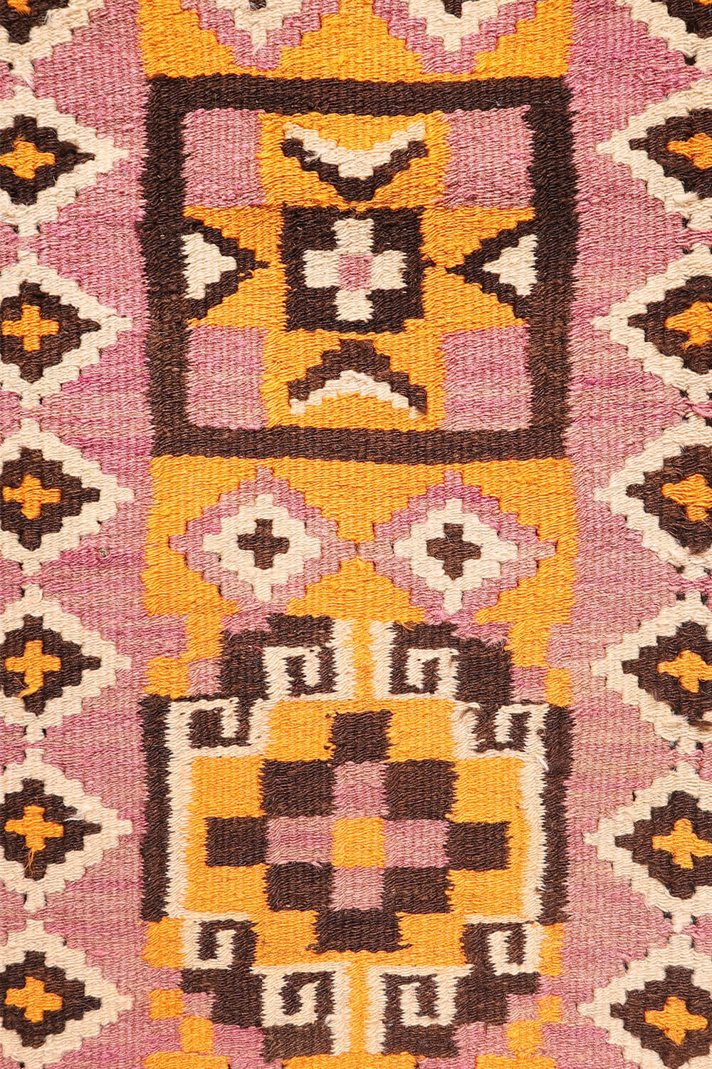 Kilim de pasillo semi antiguo uzbeko?, Afganistán. 240x67 cms - Imagen 4