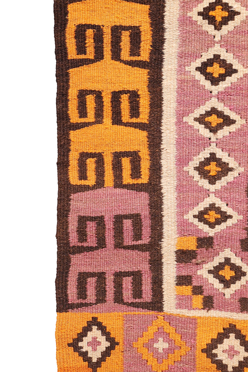 Kilim de pasillo semi antiguo uzbeko?, Afganistán. 240x67 cms - Imagen 7