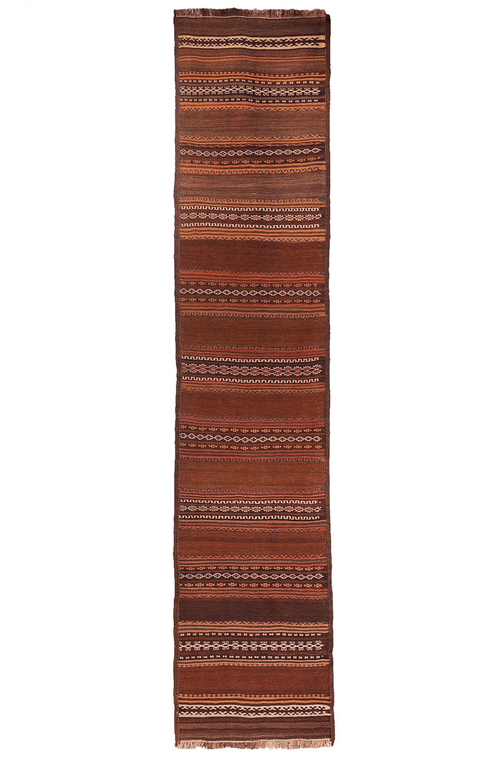 Kilim de pasillo Baluch antiguo, Afghanistan. 283x63 cms - Imagen 9