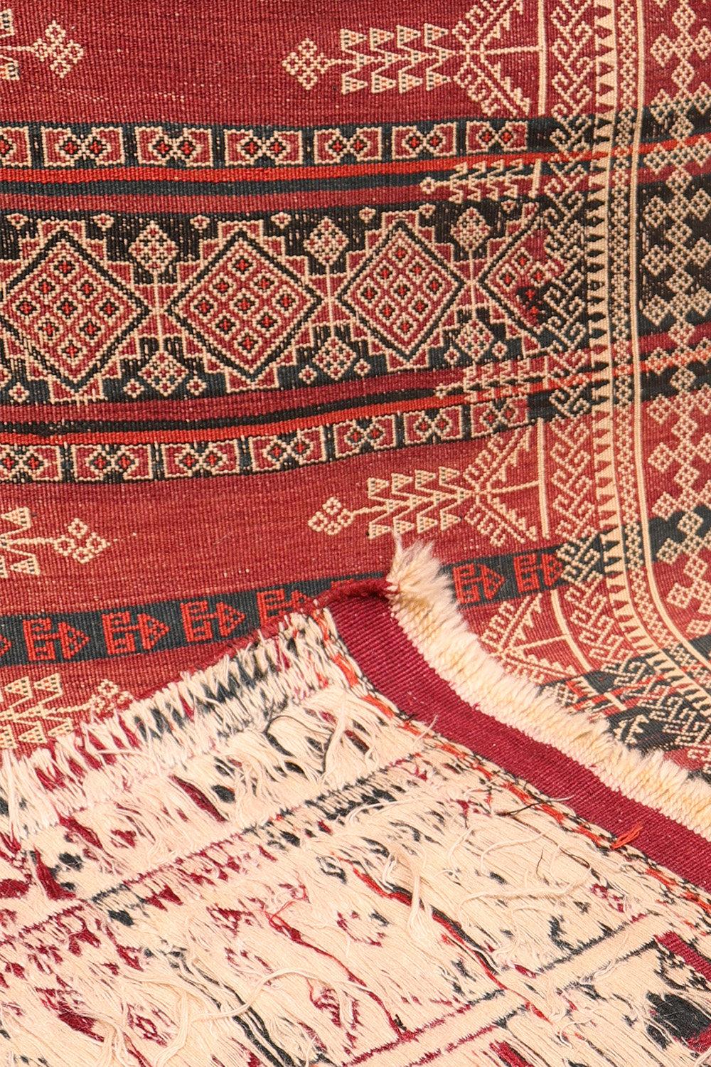 Antique Serkhat Baluch Shaffi kilim from Afghanistan. 378x100 cms - Image 3