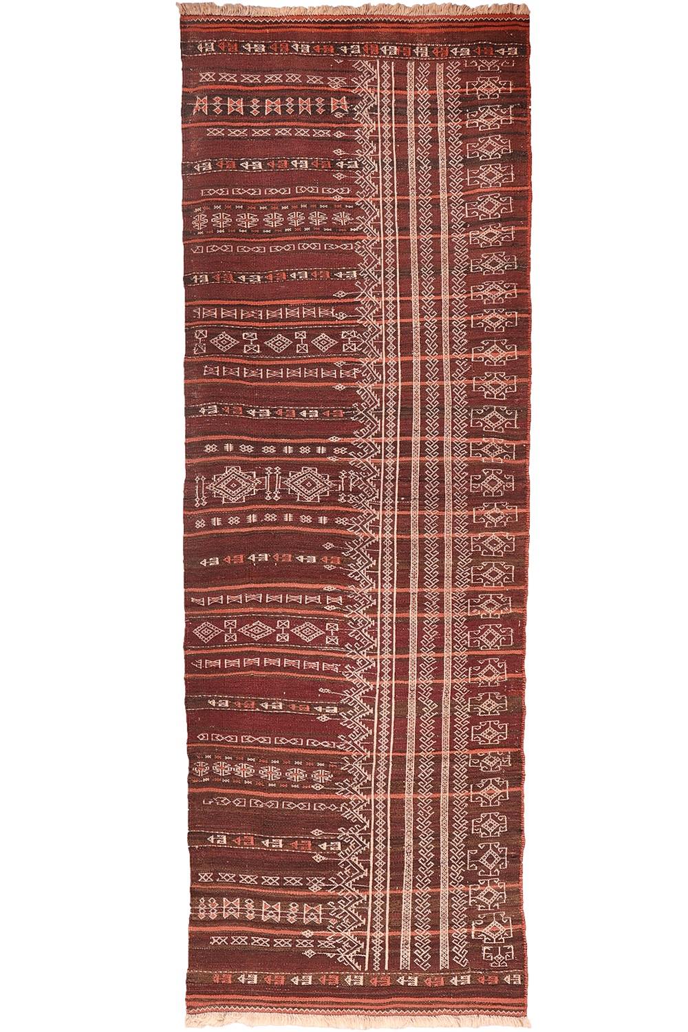 Semi-antique Serkhat Baluch Shaffi kilim runner from Afghanistan. 273x94 cms - Image 10