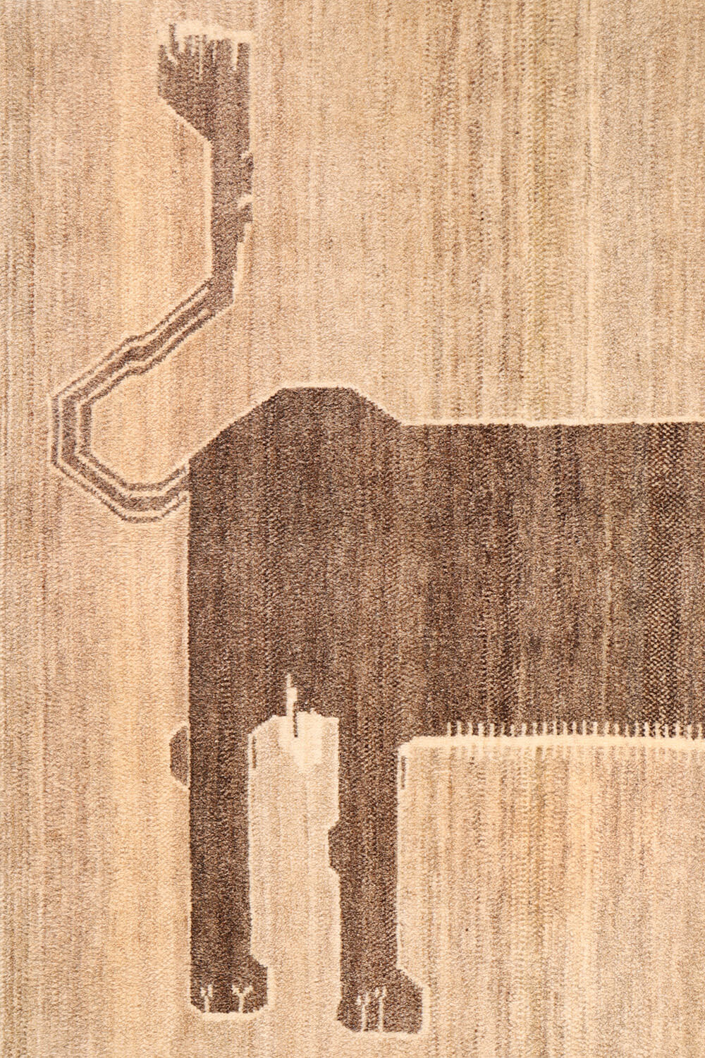 Persian lion gabbeh rug, Iran. 207x109 cms - Image 4