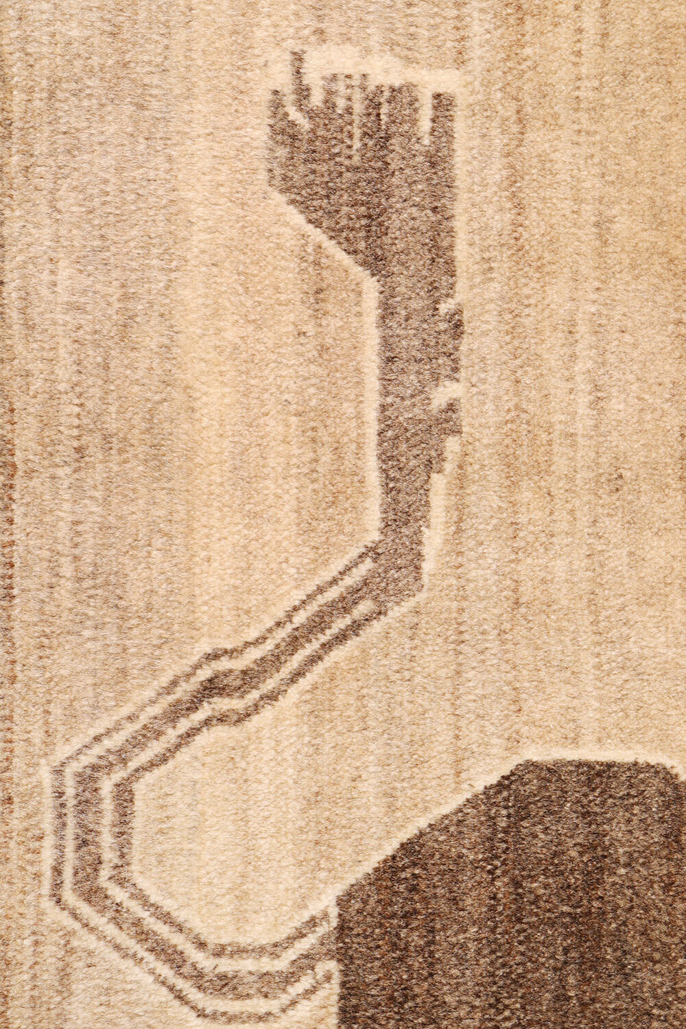 Persian lion gabbeh rug, Iran. 207x109 cms - Image 6