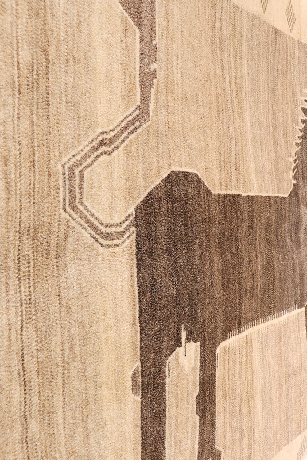 Persian lion gabbeh rug, Iran. 207x109 cms - Image 8
