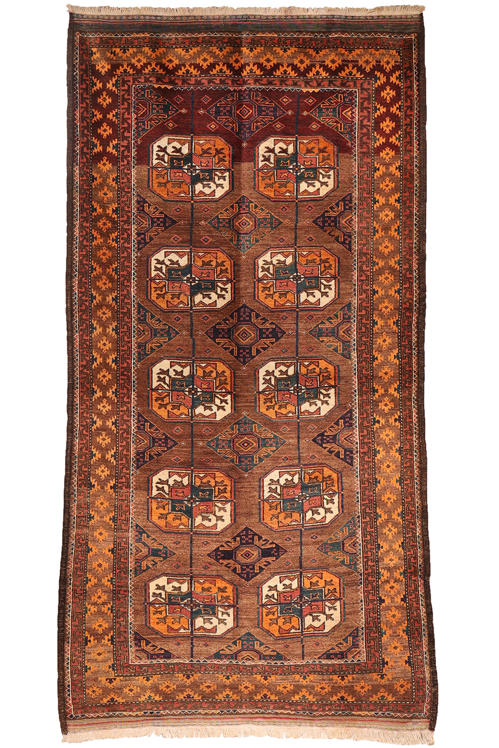 Antique Baluch rug from Afghanistan. 247x125 cms - Image 2