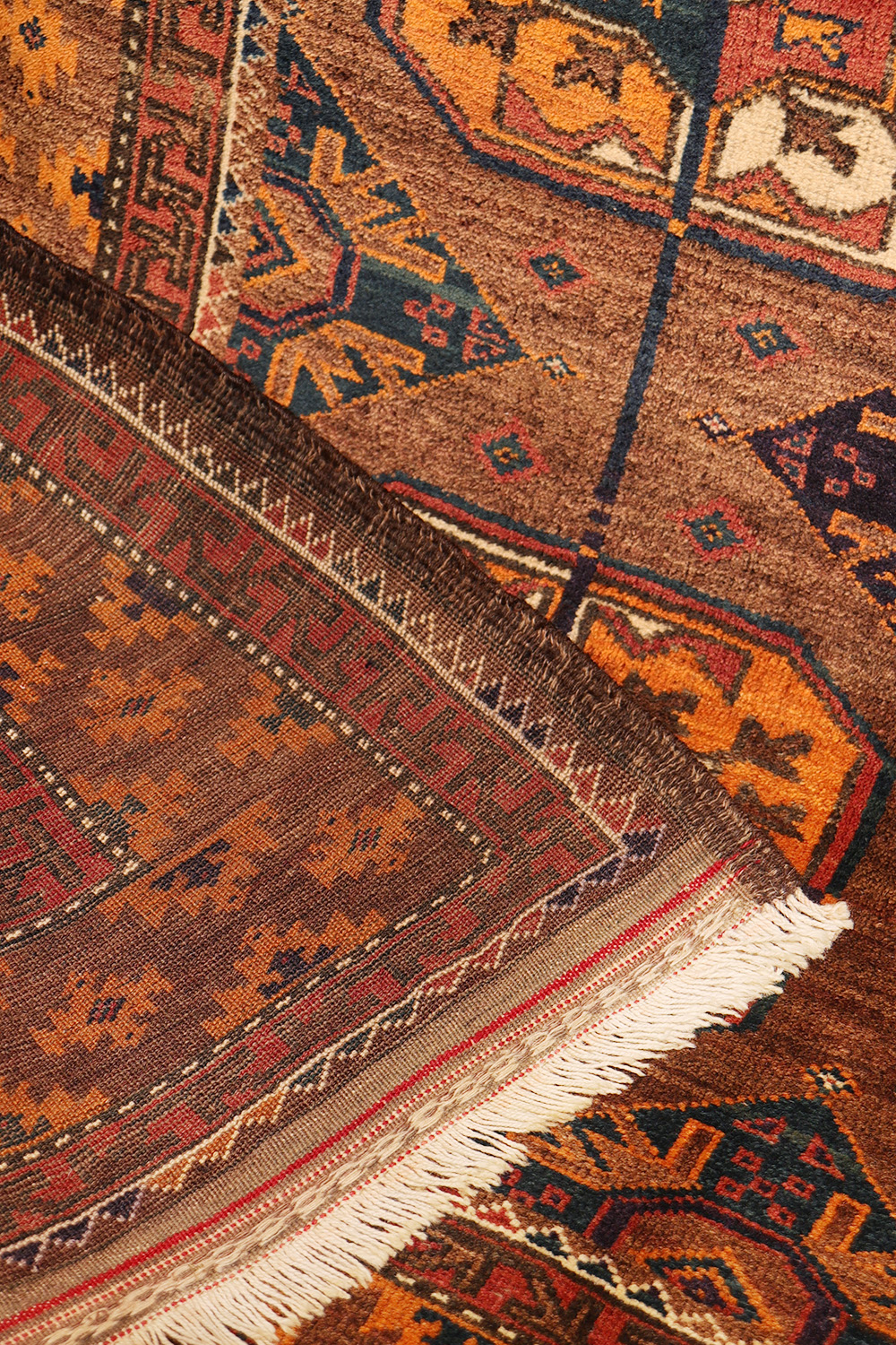 Antique Baluch rug from Afghanistan. 247x125 cms - Image 12