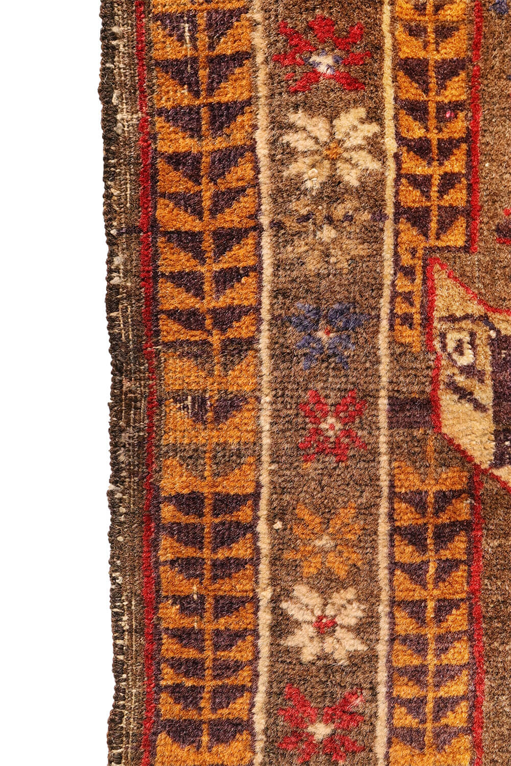 Semi-antique Baluch rug with tigers and lions. 201x91 cms - Image 12