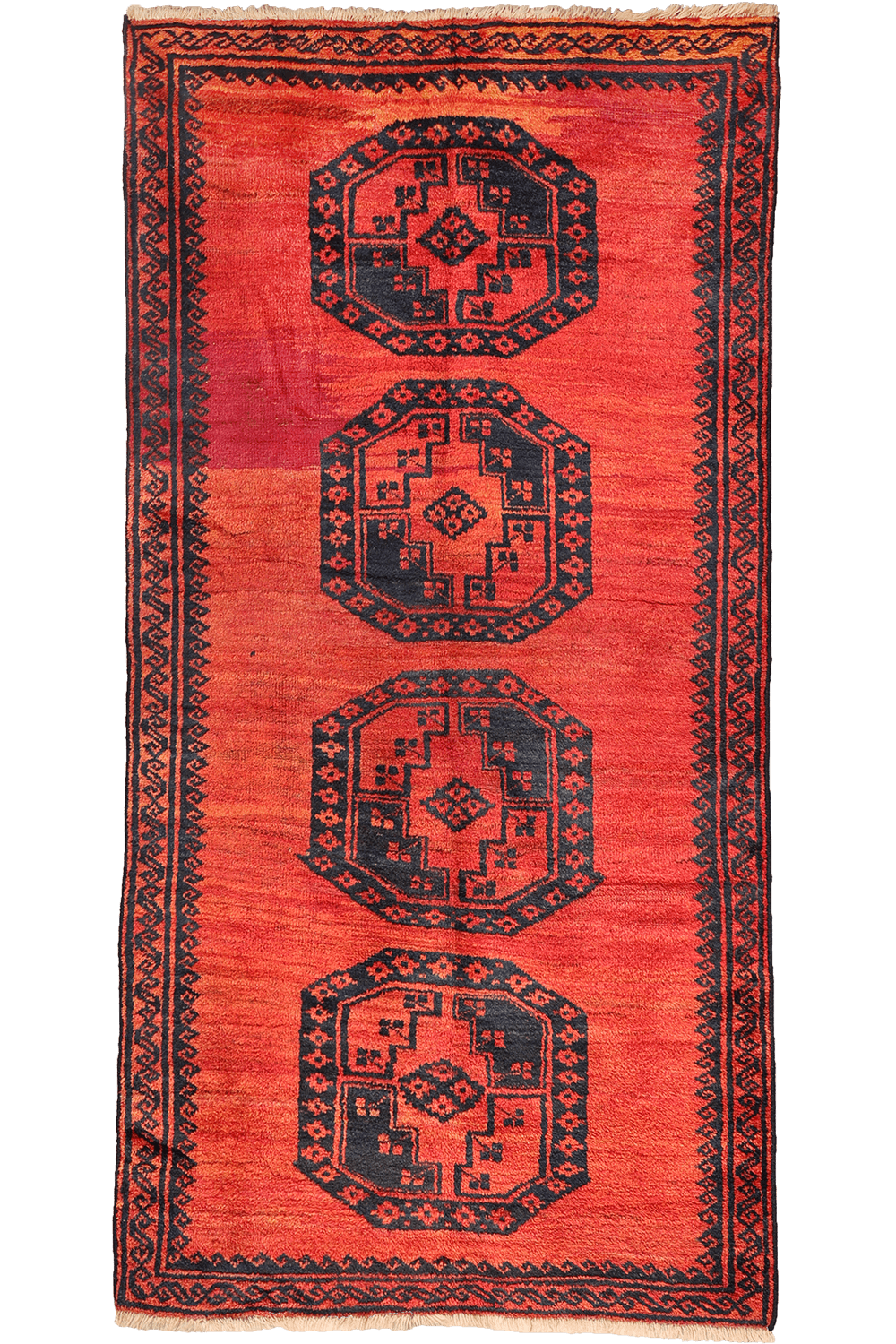 Alfombra Baluch semi antigua. 261x128 cms - Imagen 12