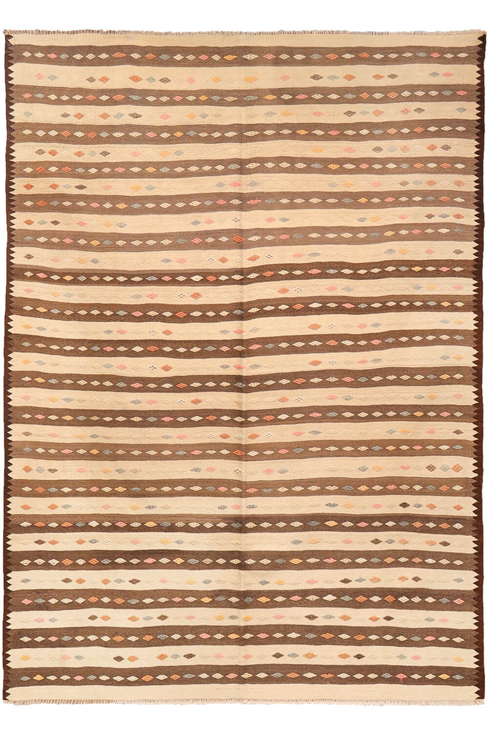 Vintage Canakkale kilim from Turkey. 237x163 cms - Image 2