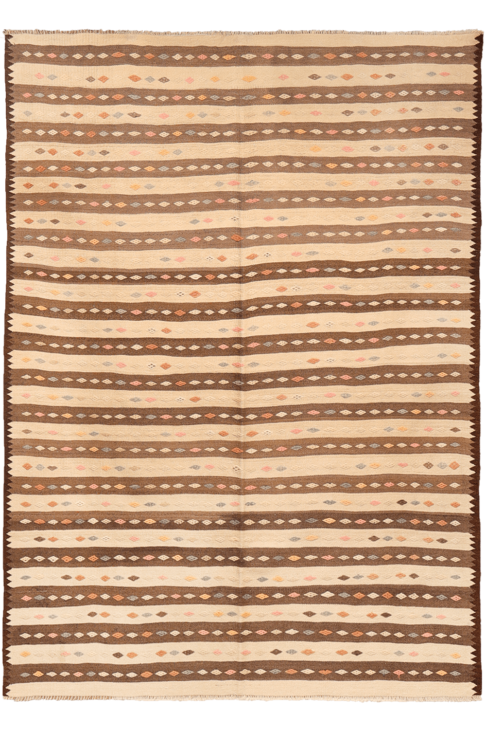 Vintage Canakkale kilim from Turkey. 237x163 cms - Image 8