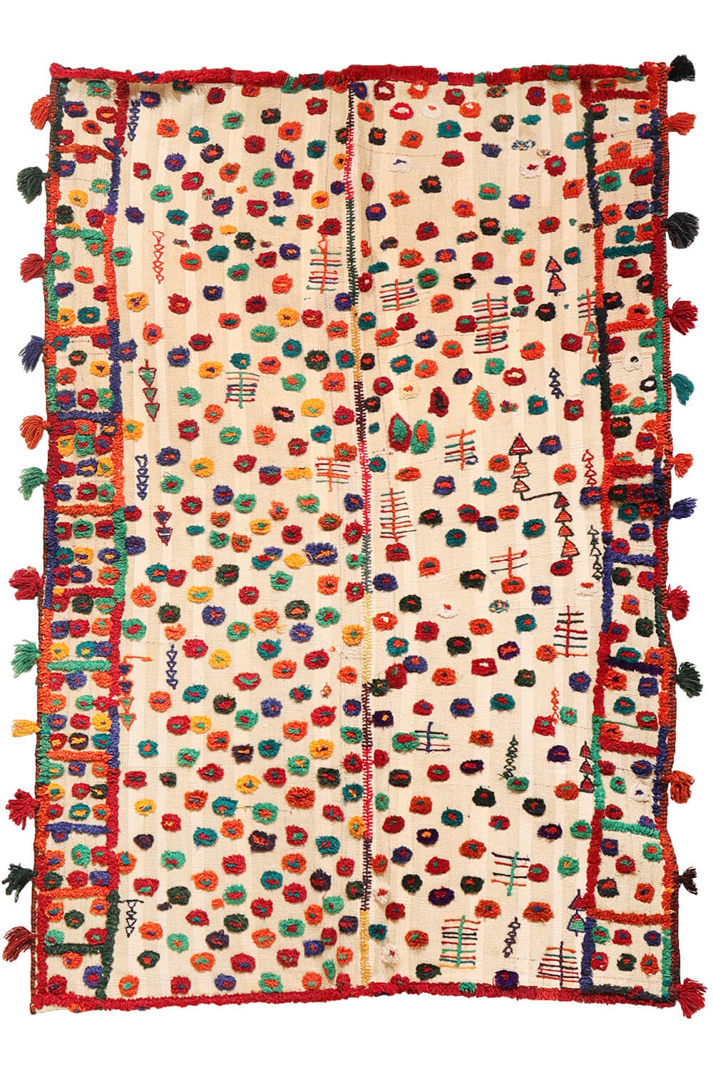 Semi-antique Qashqai palas kilim from Iran. 218x150 cms - Image 2