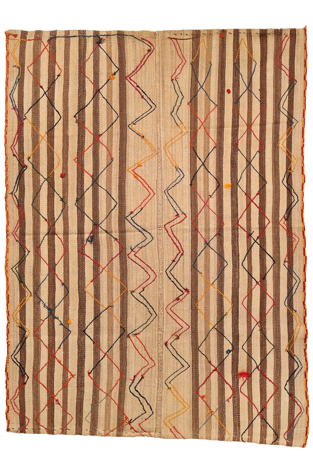 Semi-antique Qashqai palas kilim from Iran. 208x157 cms - Image 2