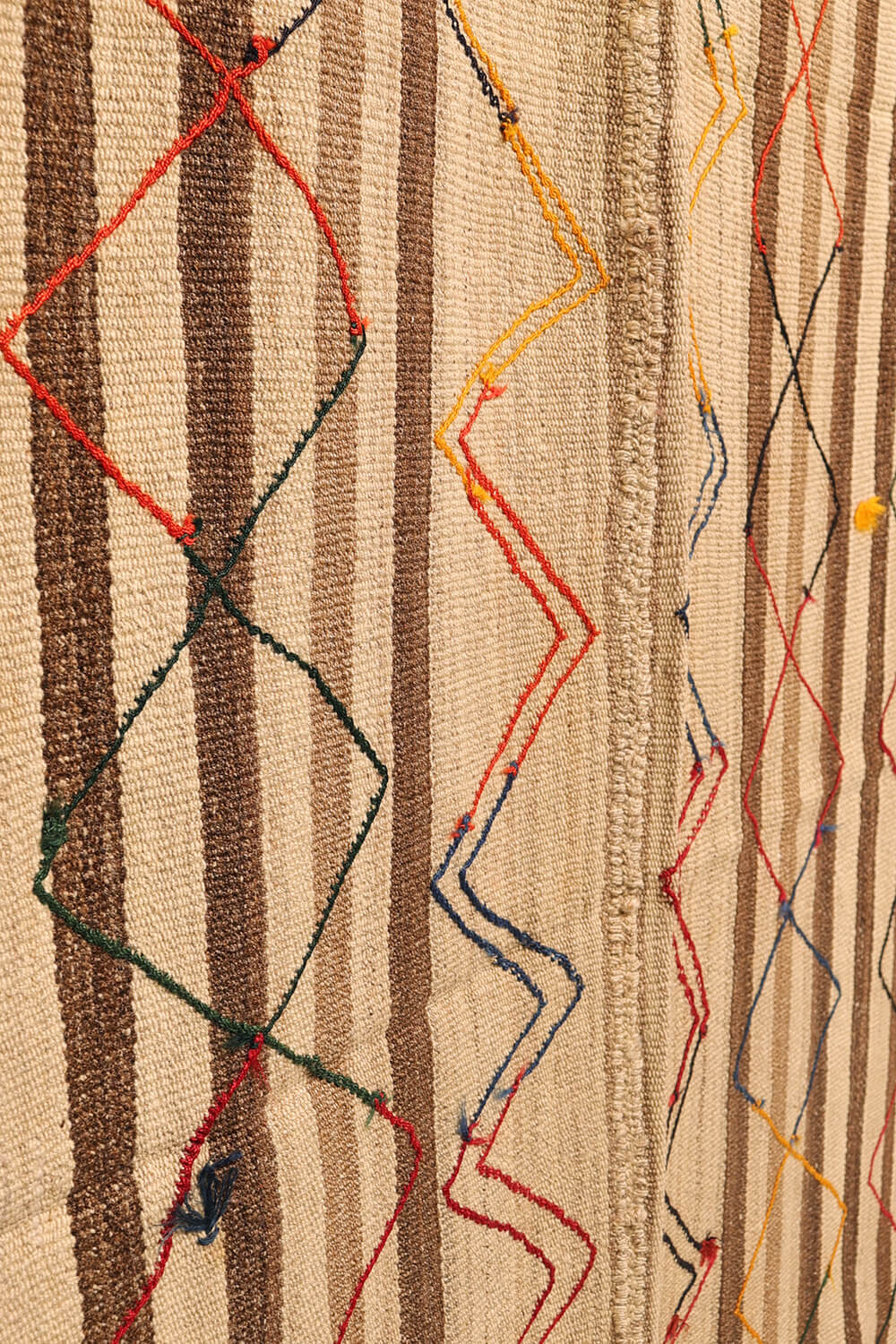 Semi-antique Qashqai palas kilim from Iran. 208x157 cms - Image 6