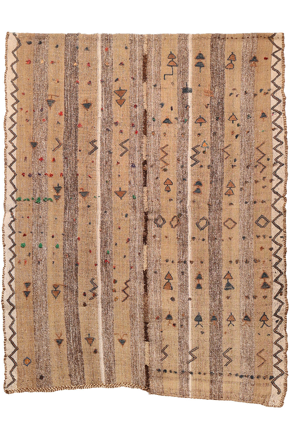 Semi-antique Qashqai palas kilim from Iran. 185x146 cms - Image 2