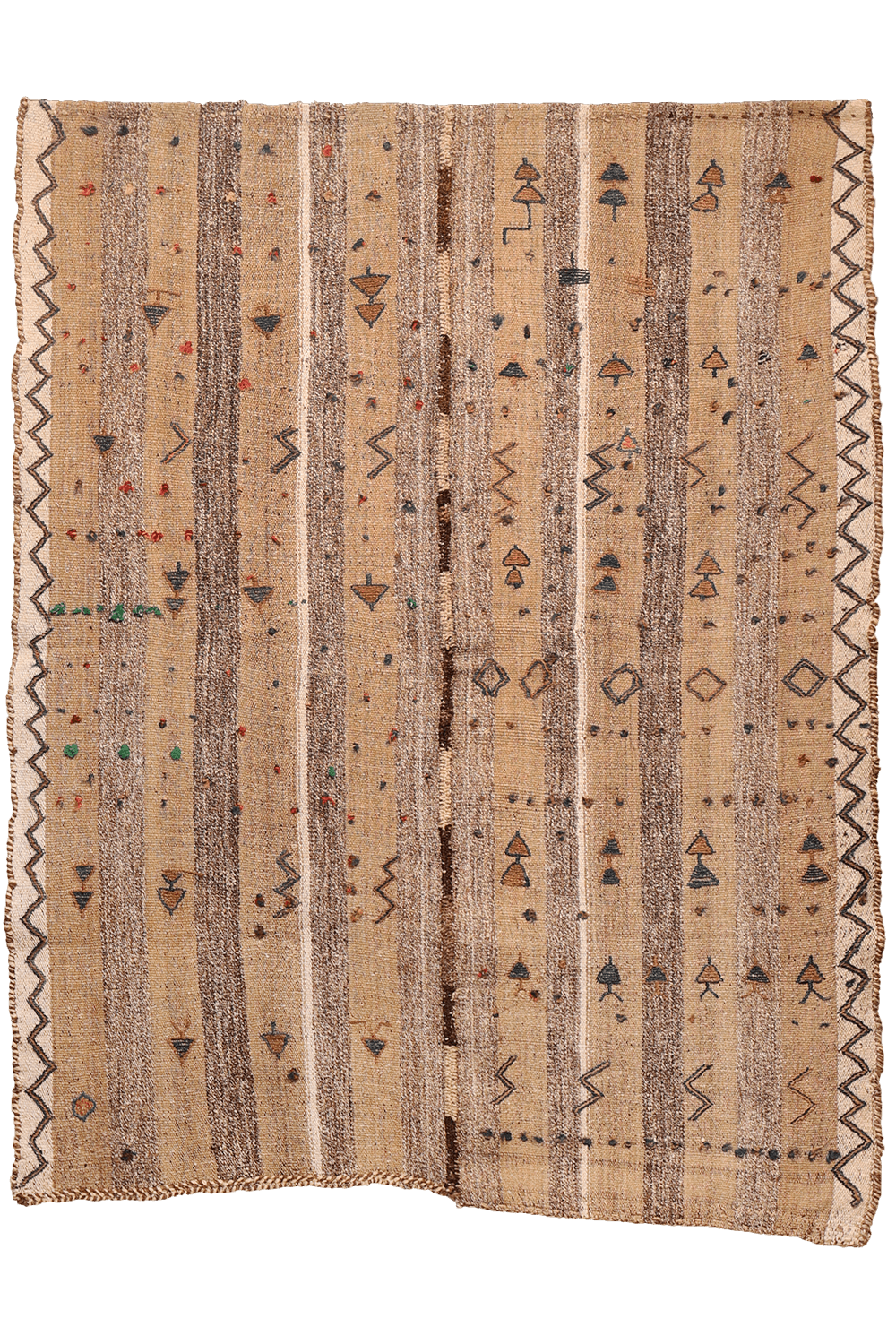 Semi-antique Qashqai palas kilim from Iran. 185x146 cms - Image 8