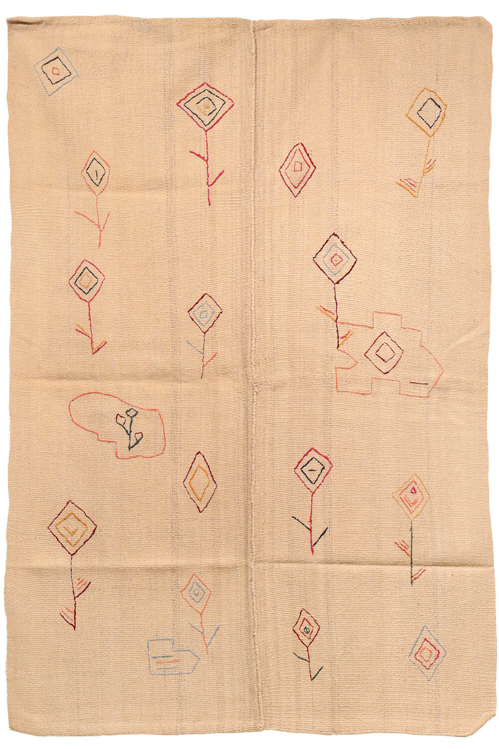 Vintage Qashqai palas kilim from Iran. 207x147 cms - Image 2