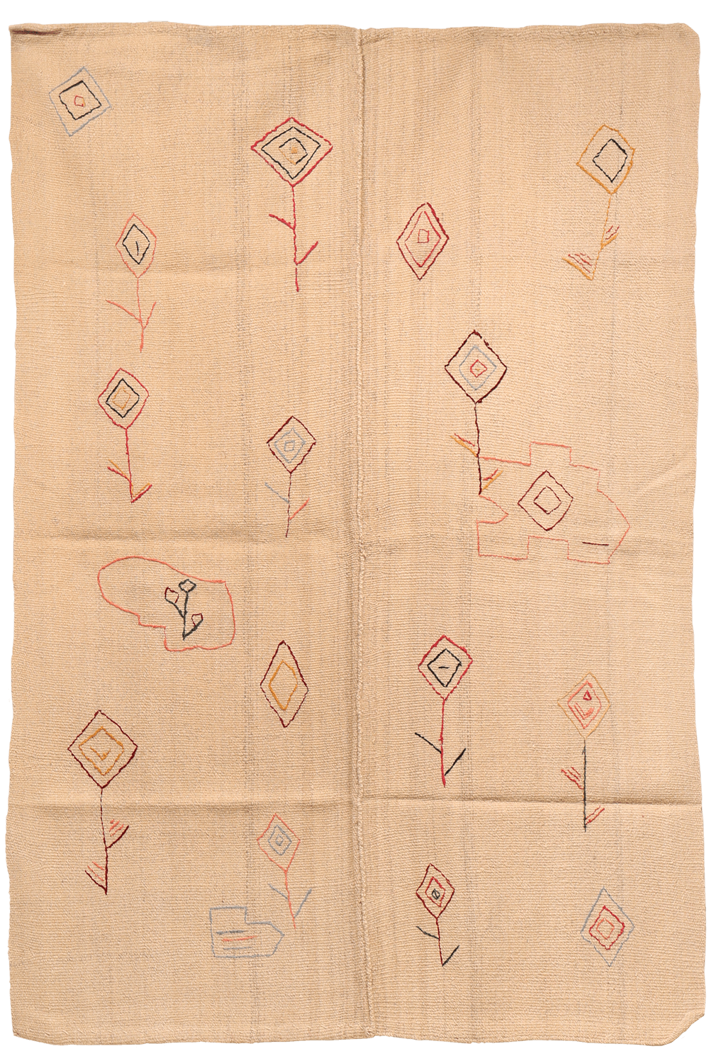 Vintage Qashqai palas kilim from Iran. 207x147 cms - Image 9
