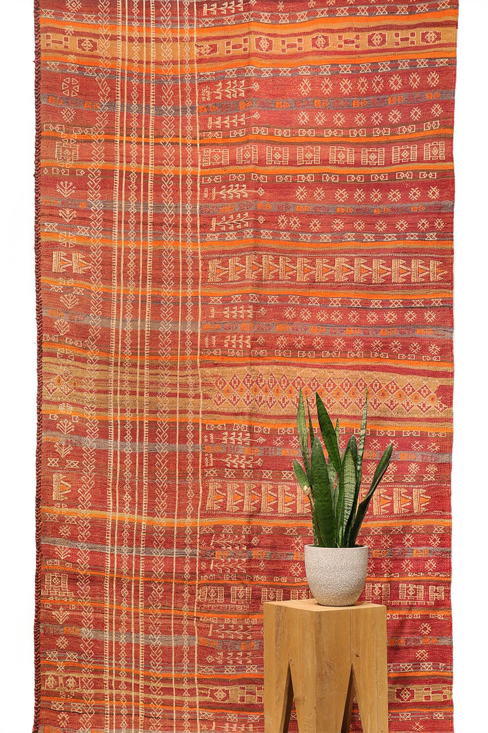 Kilim Shaffi semi antiguo Serkhat Baluch, Afganistán. 310x147 cms