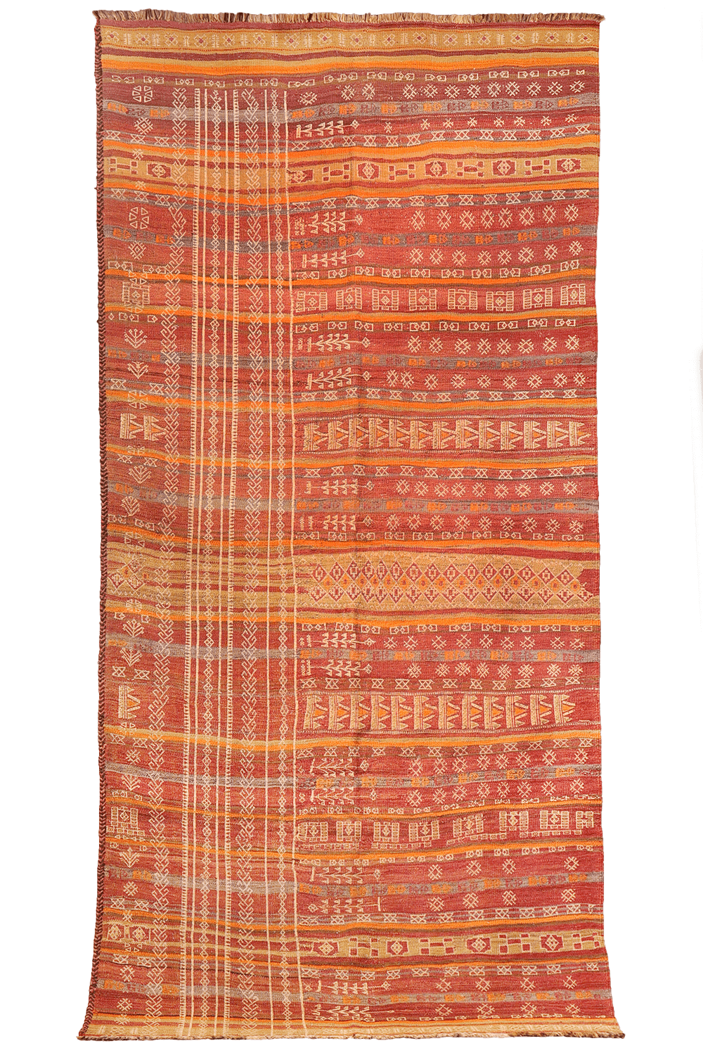 Kilim Shaffi semi antiguo Serkhat Baluch, Afganistán. 310x147 cms - Imagen 11
