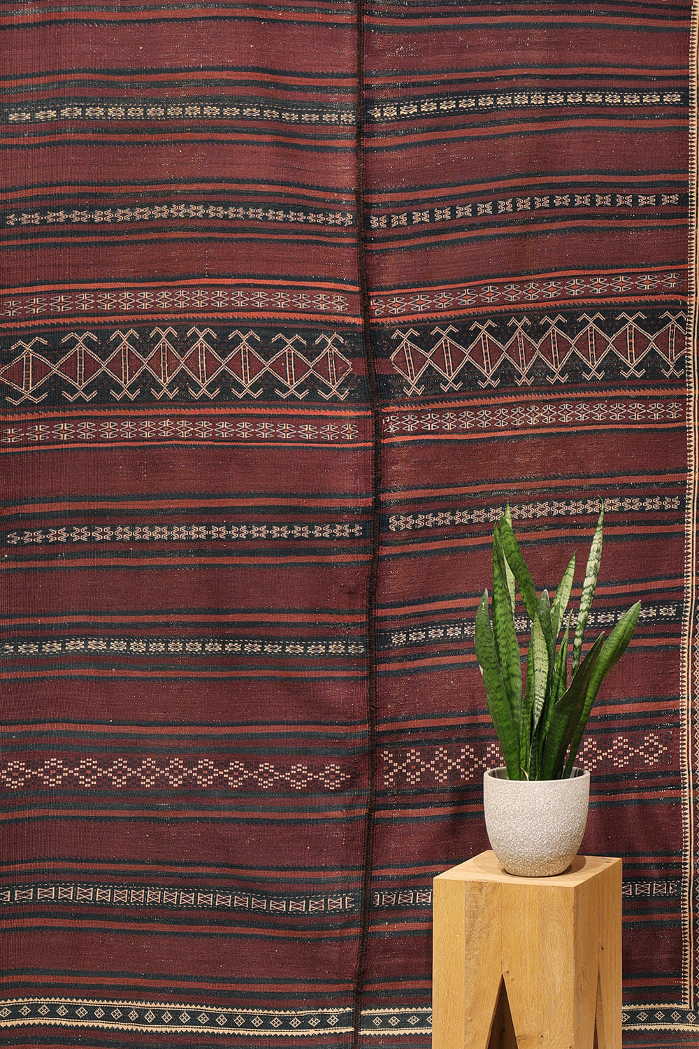 Antique Baluch kilim from Afghanistan. 297x165 cms