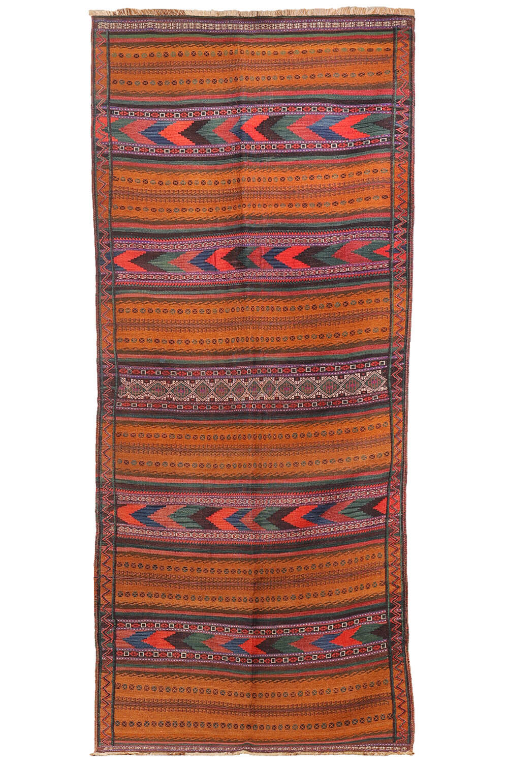 Vintage Baluch kilim from Afghanistan. 299x132 cms - Image 2